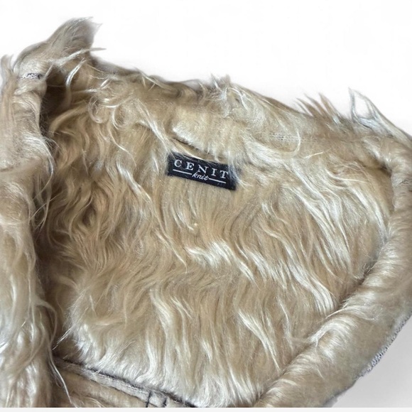 Faux Fur Y2K Retro Boho Vest Festival Ready Size M Western 2000s Hippie - Picture 5 of 6